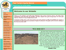Tablet Screenshot of fourcornersequinerescue.org